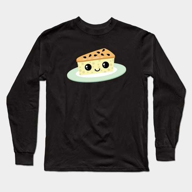 Cute passion fruit cheesecake Long Sleeve T-Shirt by Laura_Nagel